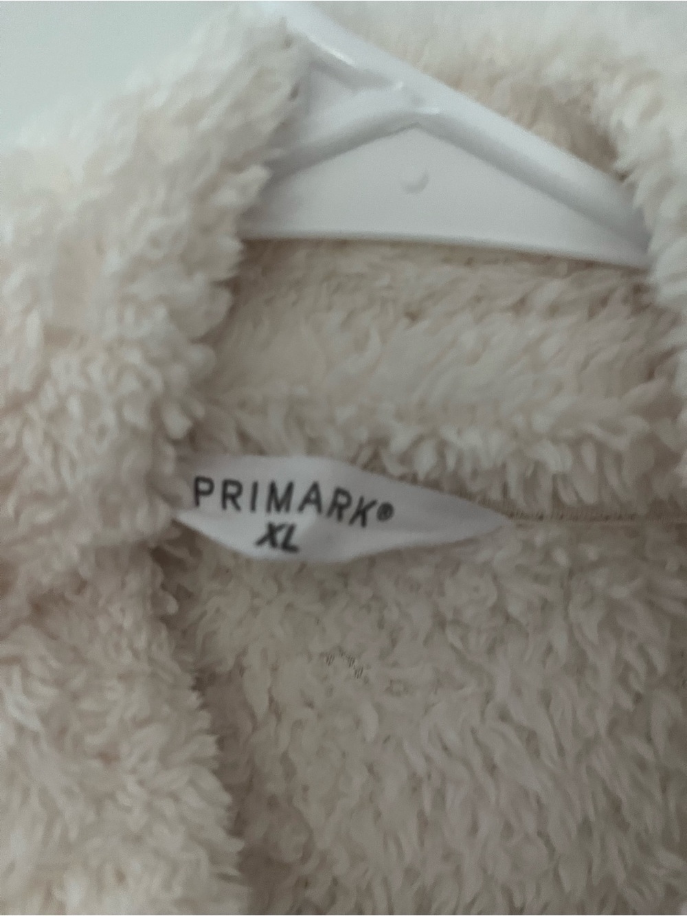Primark Cream Plush Womens Jacket